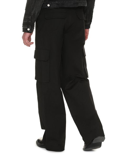 Valentino Garavani Black Cotton Cargo-Trousers for men