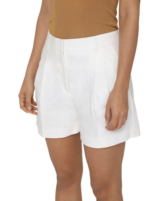 MICHAEL Michael Kors White Linen Bermuda-Shorts