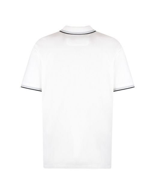 Boss White Cotton-piqué Polo Shirt for men