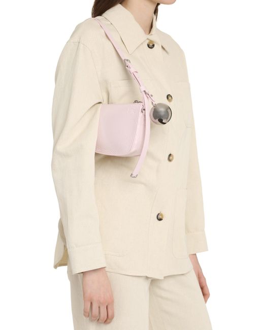 Burberry Pink Shield Sling Leather Shoulder Bag