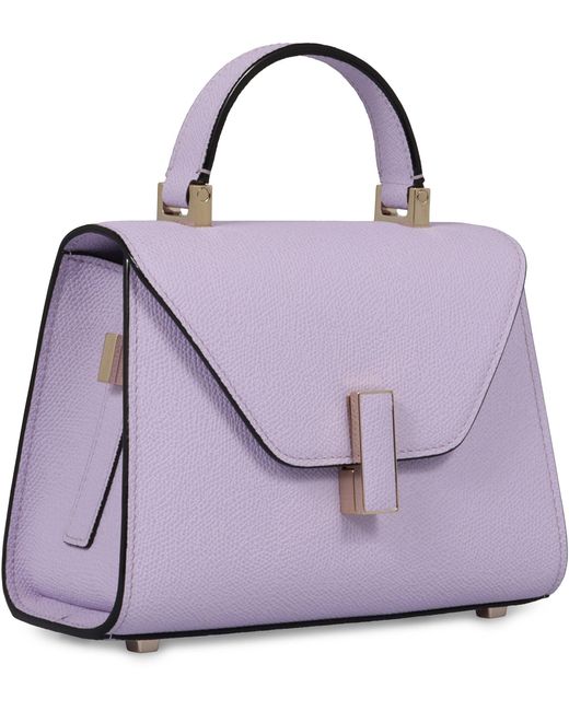 Valextra Purple Iside Micro Handbag