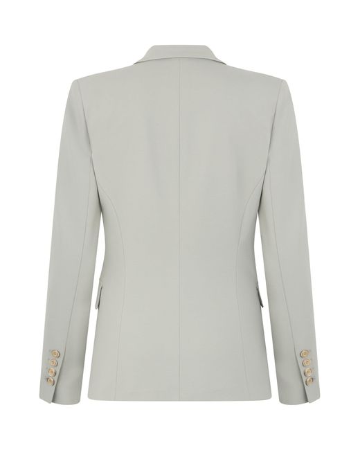 Pinko Gray Single-Breasted Jacket