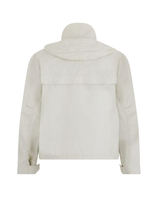 Lemaire White Light Jacket With Applied Pockets for men
