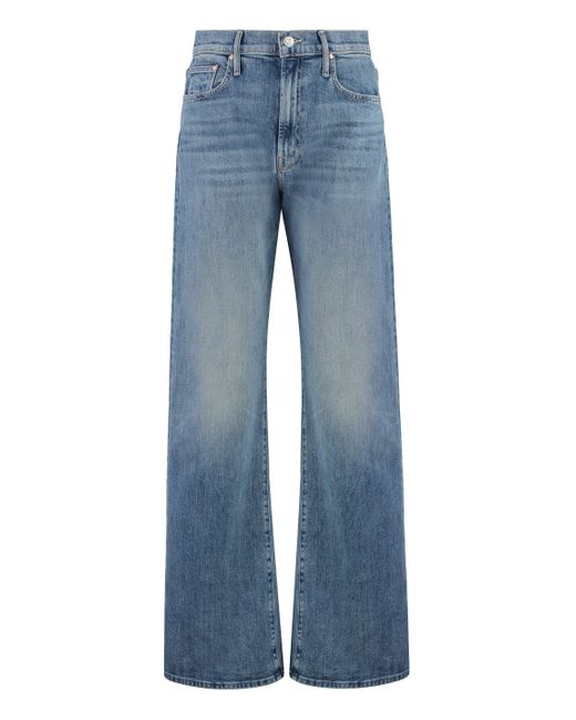 Jeans wide-leg The Lasso Sneak di Mother in Blue