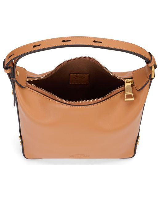 Tod's Brown Mini Bag Metal Dots