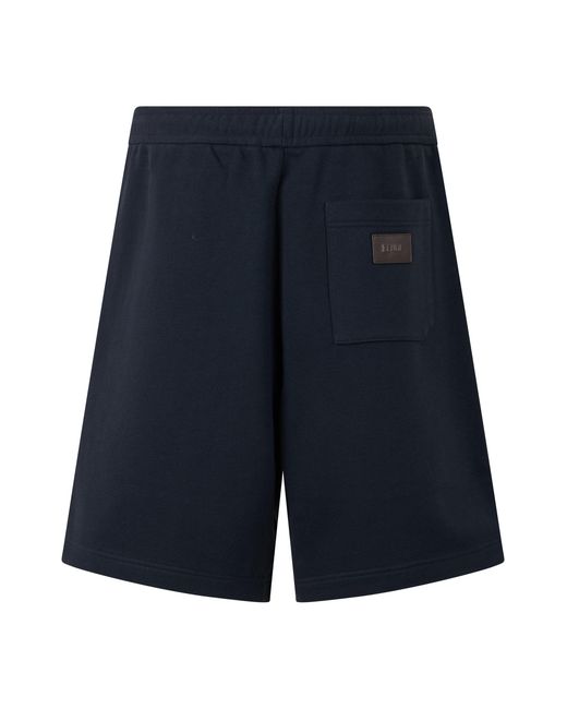 Fendi Blue Sporty Bermuda With Adjustable Waist for men