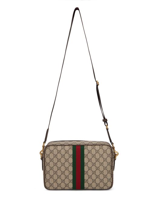 Gucci Gray Shoulder Bag With Monogram Pattern for men