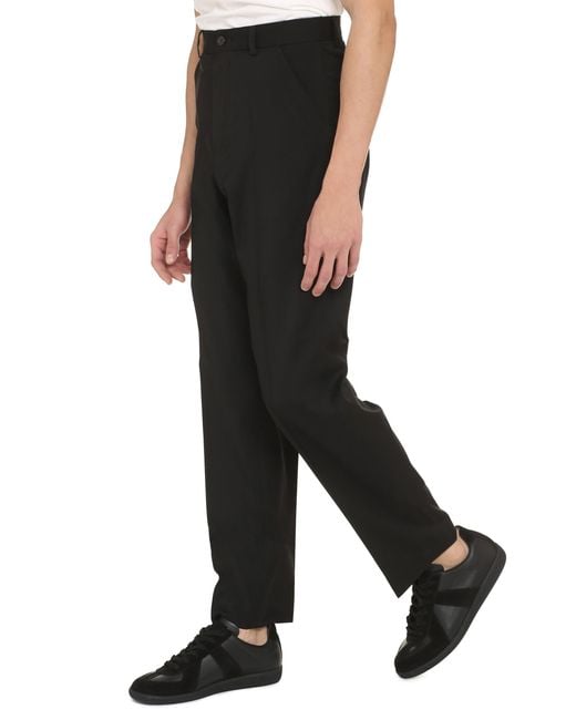 Our Legacy Black Tailored Straight Pants With Classic Waistband for men