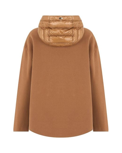 Herno Brown Padded Jacket With Hood