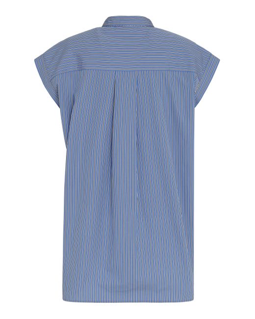 Isabel Marant Blue REGGY Striped Cotton Shirt