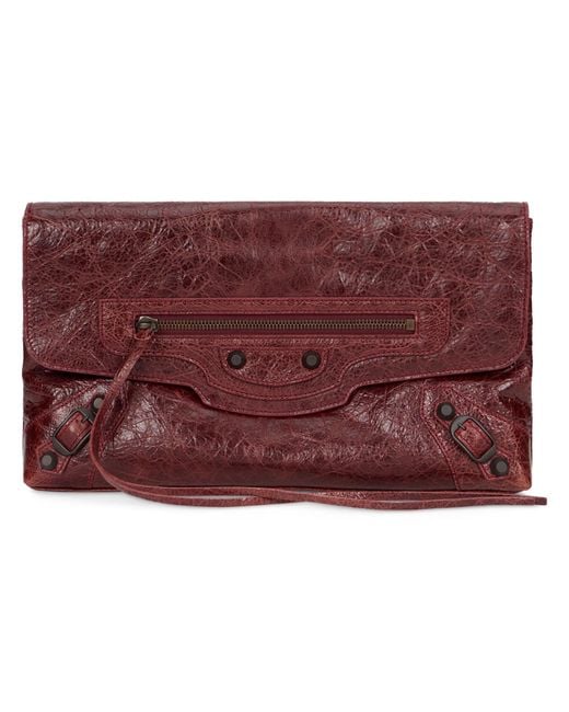 Balenciaga Purple Clutch Lecity