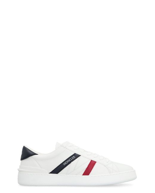 Sneakers Monaco in ecopelle di Moncler in White da Uomo