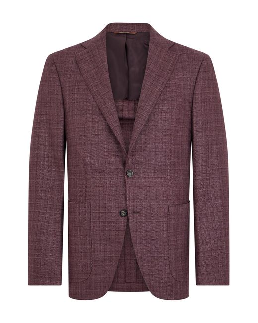 Canali Purple Single-Breasted Jacket for men