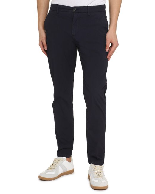Department 5 Blue Prince Stretch Cotton Chino Trousers for men
