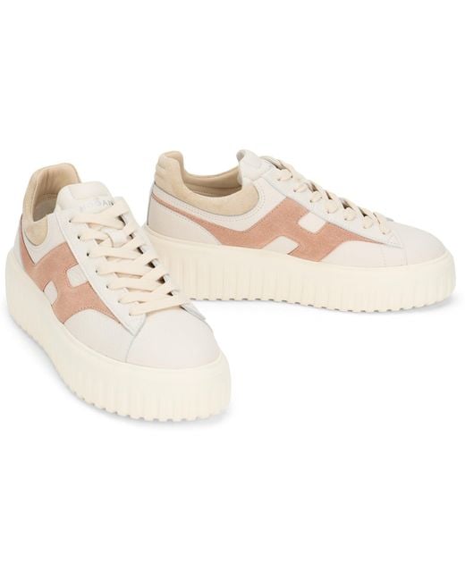 Hogan Pink Sneakers H-Stripes