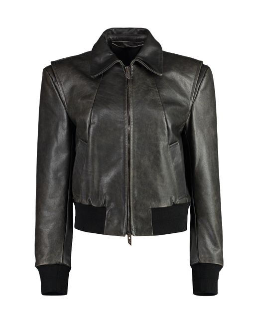 Salvatore Santoro Black Leather Jacket