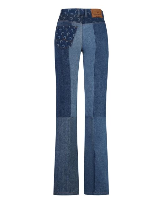 Jeans straight leg di MARINE SERRE in Blue