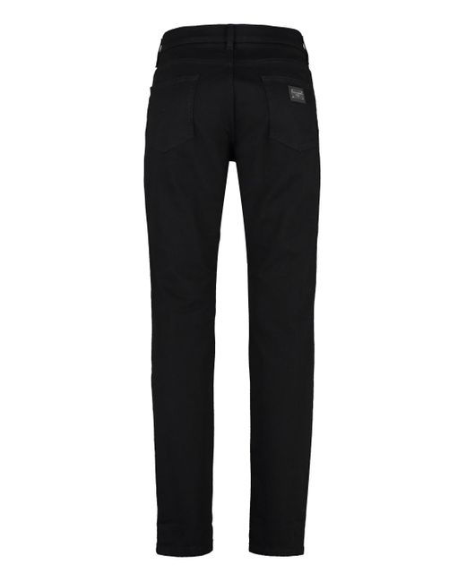 Dolce & Gabbana Black Slim Fit Jeans for men