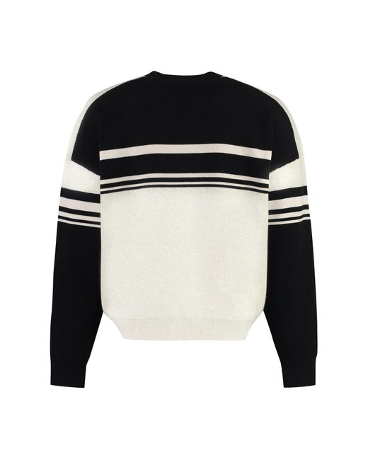 Isabel Marant Black Cotton Blend Crew-Neck Sweater for men