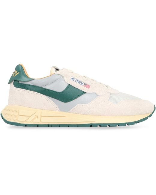 Autry White Reelwind Low-Top Sneakers for men
