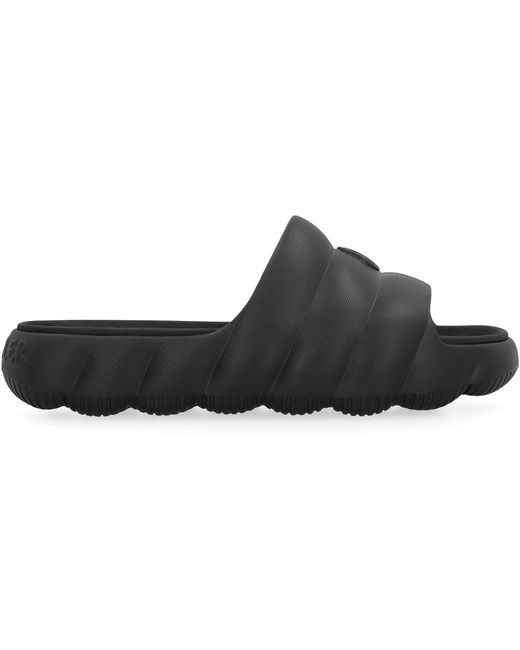 Moncler Black Lilo Rubber Slides