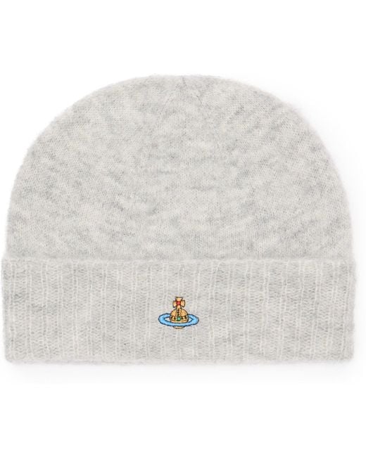Vivienne Westwood Gray Knitted Hat
