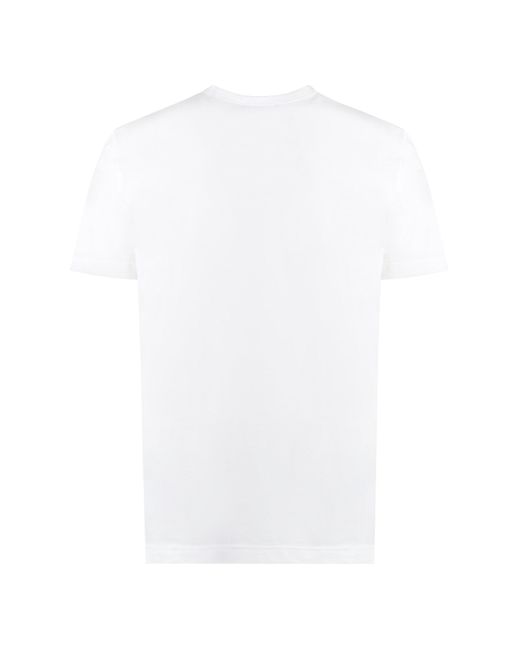 Dolce & Gabbana White Crew-Neck Cotton T-Shirt for men