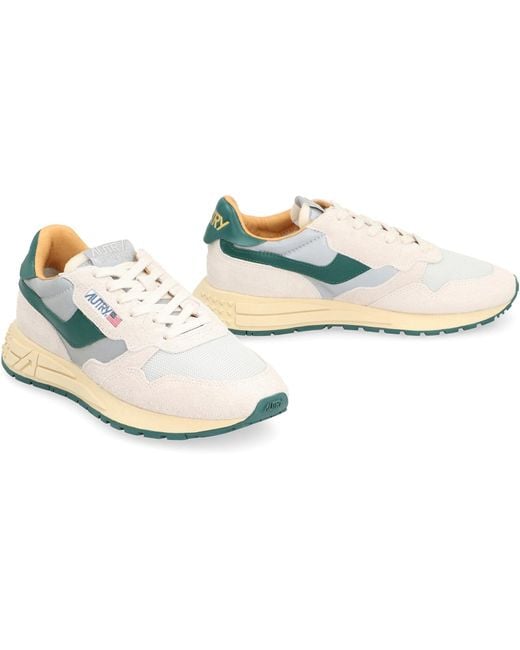 Autry White Reelwind Low-Top Sneakers for men