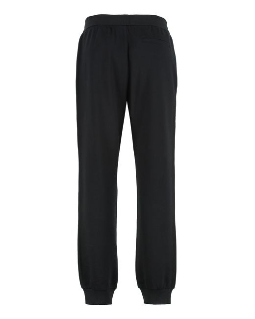 Versace Black Cotton Track-Pants for men