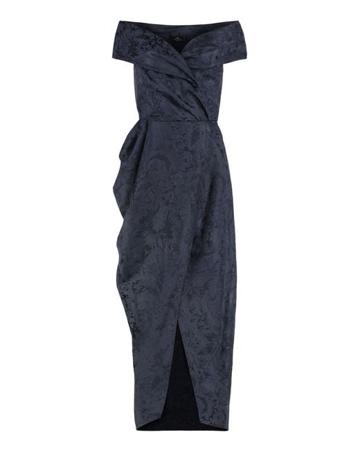 Etro Blue Evening Dress