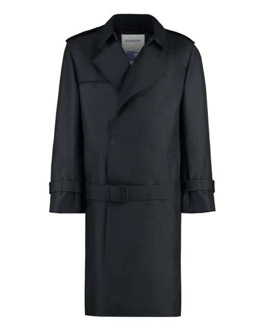 Trench coat di Burberry in Black da Uomo