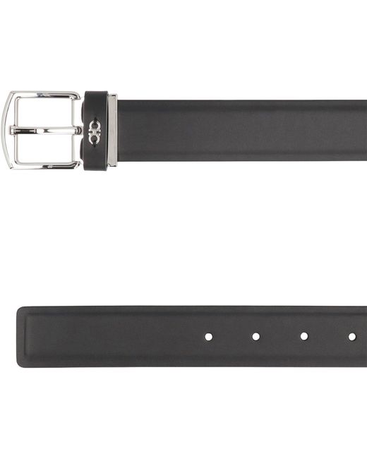 Cintura reversibile in pelle di Ferragamo in Gray da Uomo