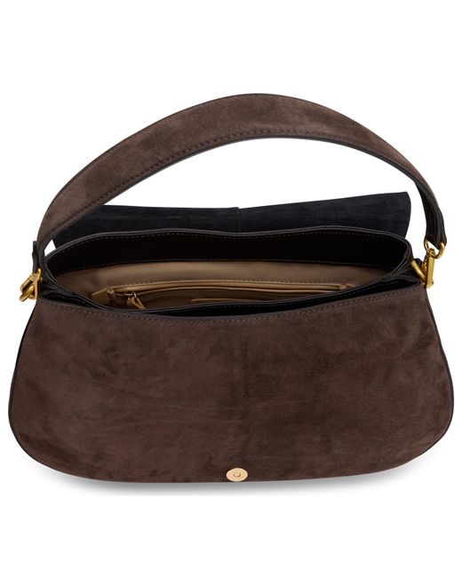 Gianni Chiarini Brown Suede Shoulder Bag