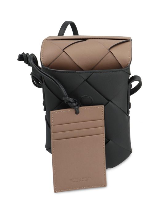 Custodia Diago in pelle per smartphone di Bottega Veneta in Black da Uomo