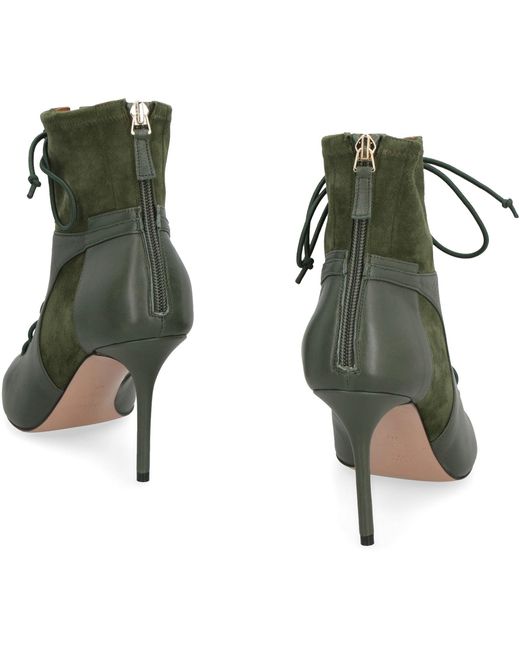 Malone Souliers Green Montana Suede Ankle Boots