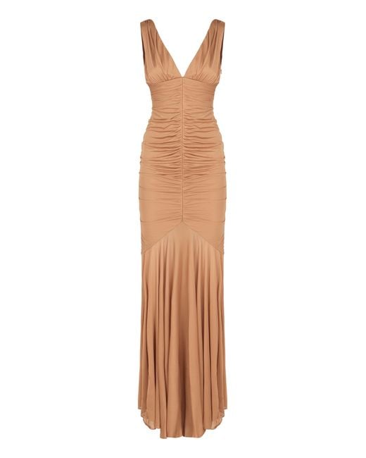 GIUSEPPE DI MORABITO Natural Draped Dress