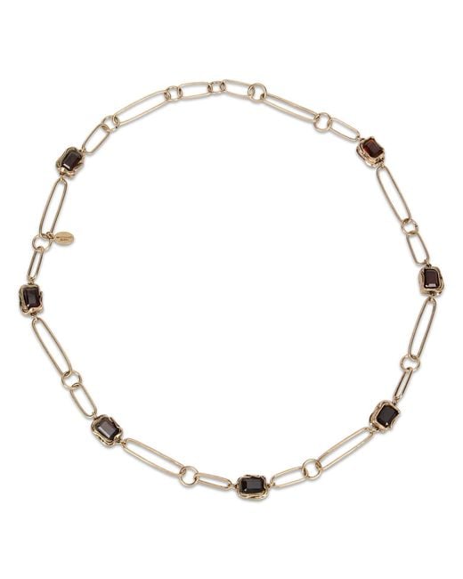 Weekend by Maxmara Metallic Necklace With Stones