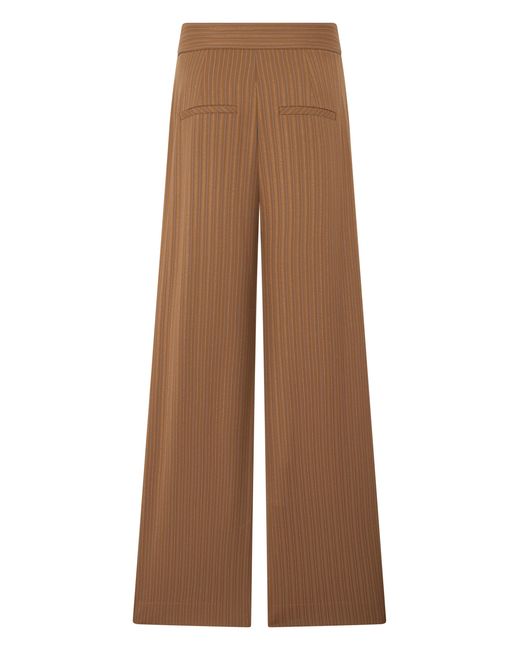 Veronica Beard Brown Rimini Pants With Wide Legs
