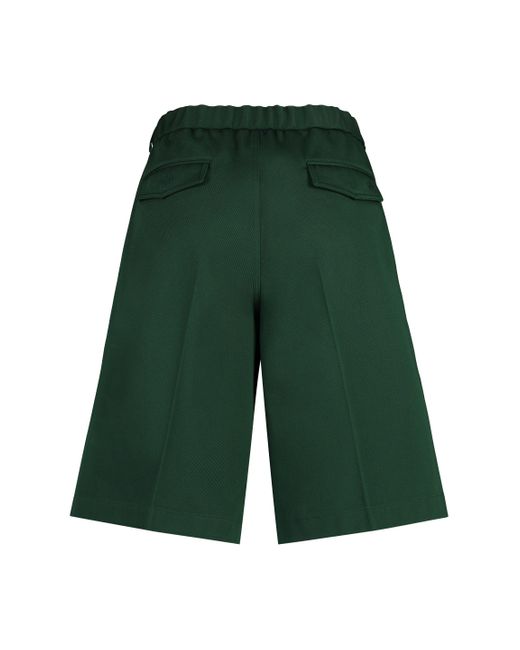 Gucci Green Cotton Bermuda Shorts for men