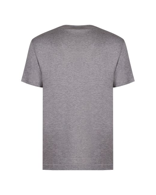 Dolce & Gabbana Gray Dolce & Gabbana Logo Cotton T-Shirt for men