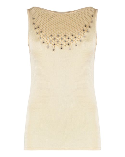 Rabanne Natural Knitted Top