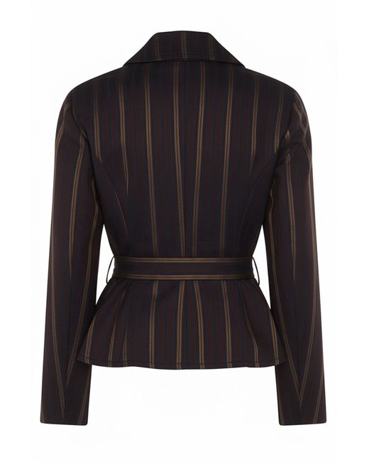 Vivienne Westwood Black Cotton Striped Jacket