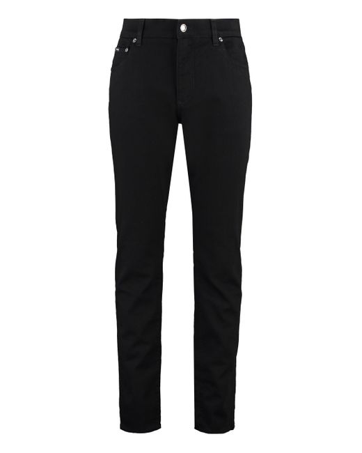 Dolce & Gabbana Black Slim Fit Jeans for men