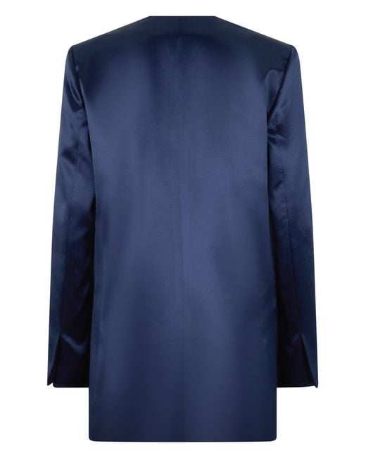Alberta Ferretti Blue Double Breasted Jacket
