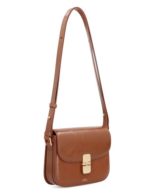 A.P.C. Brown Grace Small Bag