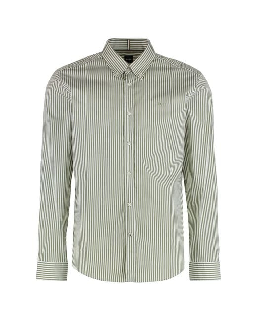 Boss Green Slim Fit Cotton Oxford Shirt