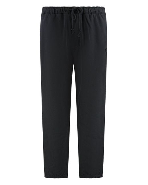 Y-3 Black Cotton Track-Pants