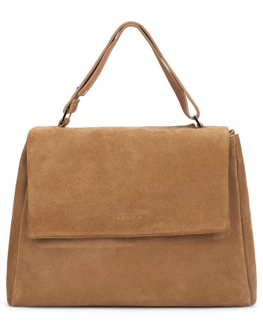 Orciani Brown Handbag Sveva