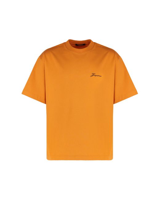 Jacquemus Orange Halteres Cotton Crew-Neck T-Shirt for men