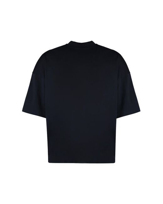 T-shirt girocollo in cotone di Jil Sander in Blue da Uomo